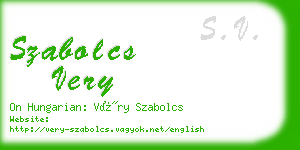 szabolcs very business card